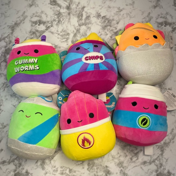 Mariska the Hot / Spicy Fries Neon Foods Squad Squishmallow 7.5in New With Tags - Picture 6 of 7